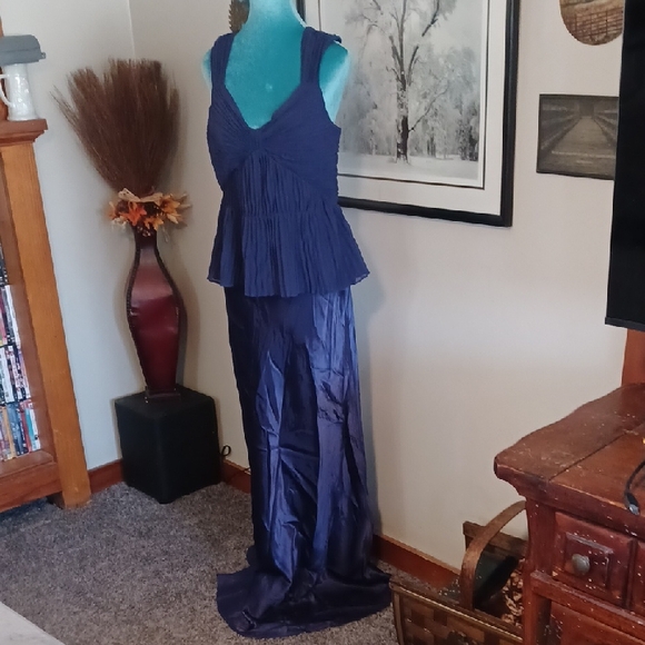 Night Way Collections Dresses & Skirts - Nightway Royal Purple Formal Gown - Floor Length Plus - Size 14 - EUC